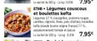 Thiriet Legumes Couscous Et Boulettes Kefta offre