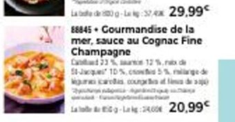 Thiriet Gourmandise de La Mer Sauce Au Cognac Fine Champagne offre