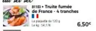 Truite Fumée de France 4 Tranches
