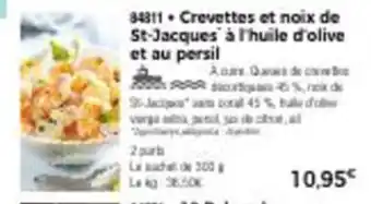 Thiriet Crevettes Et Noix de St-Jacques a l'Huile d'Olive Et au Persil offre