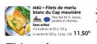Thiriet Filets de Merlu Blanc Du Cap Meunière offre