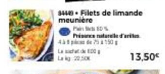 Thiriet Filets de Limande Meunière offre