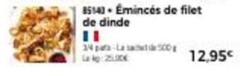 Thiriet Émincés de filet de dinde offre