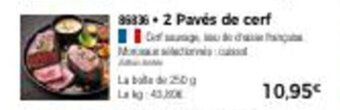 Thiriet 2 pavés de cerf offre