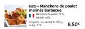 Thiriet Manchons de poulet marinés barbecue offre