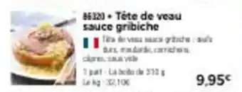 Thiriet Tête de veau sauce gribiche offre