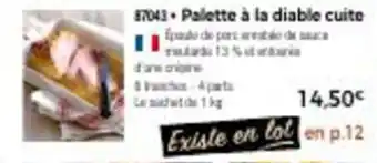 Thiriet Palette à la diable cuite offre