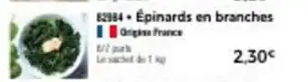 Épinards en branches