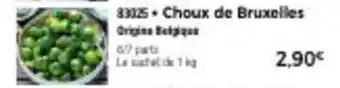 Thiriet Choux de bruxelles offre