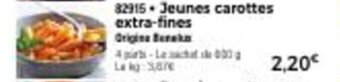 Thiriet Jeunes carottes extra-fines offre