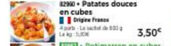 Thiriet Patates douces en cubes offre