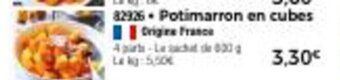 Thiriet Potimarron en cubes offre