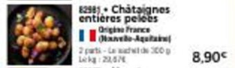 Thiriet Châtaignes entières pelées offre