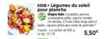 Thiriet Légumes du soleil pour plancha offre