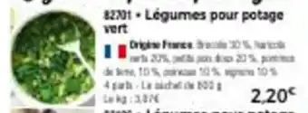 Thiriet Légumes pour potage vert offre
