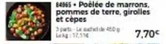 Thiriet Poêlée de marrons, pommes de terre, girolles et cèpes offre
