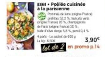 Thiriet Poêlêe cuisinée à la parisienne offre