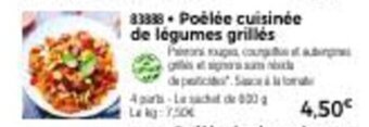 Thiriet Poêlêe cuisinée de légumes grillés offre