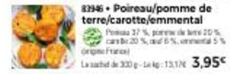 Thiriet Poireau/pomme de terre/carotte/emmental offre