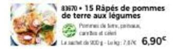 Thiriet 15 râpés de pommes de terre aux légumes offre