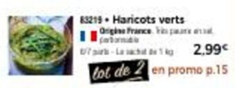 Thiriet Haricots verts offre