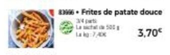 Thiriet Frites de patate douce offre