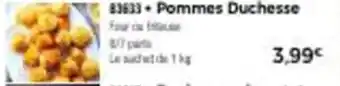 Thiriet Pommes duchesse offre