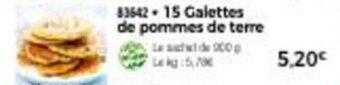Thiriet 15 galettes de pommes de terre offre