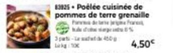Thiriet Poêlée cuisinée de pommes de terre grenaille offre