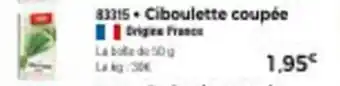 Thiriet Ciboulette coupée offre