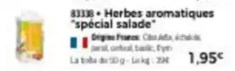 Thiriet Herbes aromatiques "spécial salade" offre