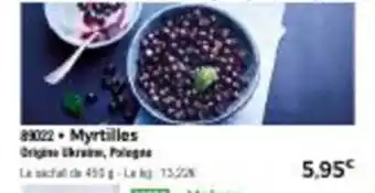 Thiriet Myrtilles offre
