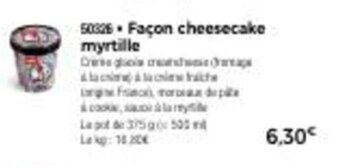 Thiriet Façon cheesecake myrtille offre