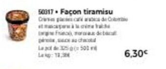 Thiriet Façon tiramisu offre