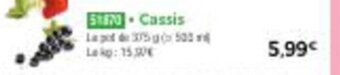 Thiriet Cassis offre