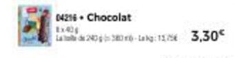 Thiriet Chocolat offre