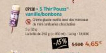 Thiriet 5 thir'pouss vanille/bonbons offre