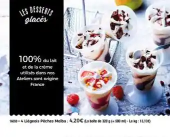 Thiriet 4 liégeois péches melba offre