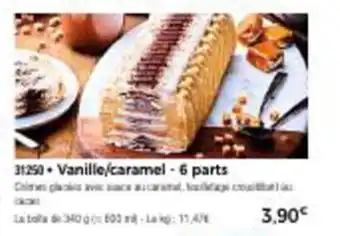 Thiriet Vanille/caramel - 6 parts offre