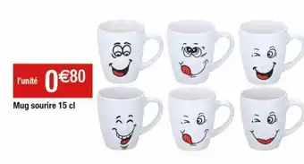 Cora x Carrefour Mug sourire 15cl offre