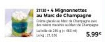 Thiriet 4 mignonnettes au marc de champagne offre