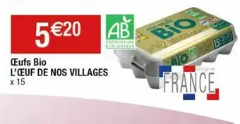 Oeufs bio l`oeuf de nos villages