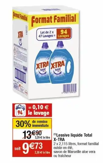 Cora x Carrefour Lessive liquide total x-tra offre