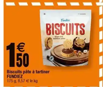 Cora x Carrefour Biscuits pate a tartiner fundiez offre
