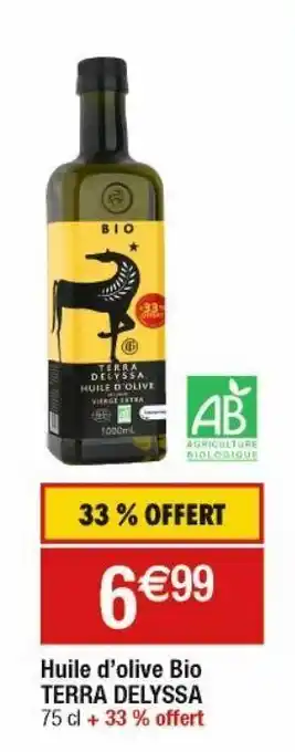 Cora x Carrefour Huile d'olive bio terra delyssa offre