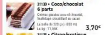 Thiriet Coco/chocolat 6 parts offre