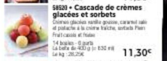 Thiriet Cascade de crèmes glacées et sorbets offre
