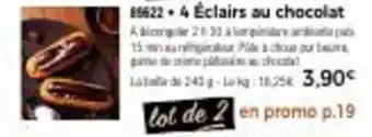 Thiriet 4 Éclairs au chocolat offre