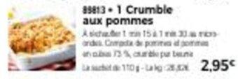 Thiriet 1 Crumble aux pommes offre