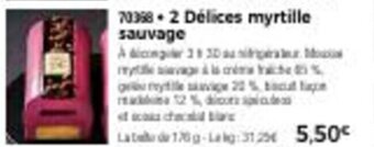Thiriet 2 Délices myrtille sauvage offre